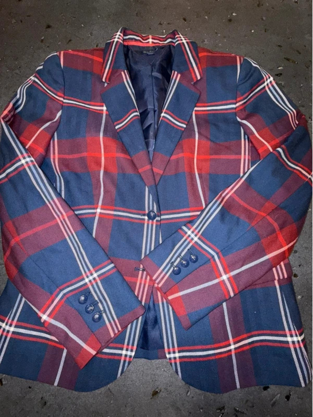 Tommy Hilfiger Women's Plaid Blazer Size 10